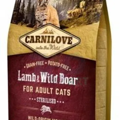 CARNILOVE Cat Lamb & Wild Boar Sterilised 6kg