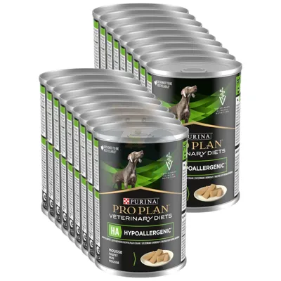 PRO PLAN Veterinary Diets HA Hypoallergenic Karma mokra dla psa mus 18x400g