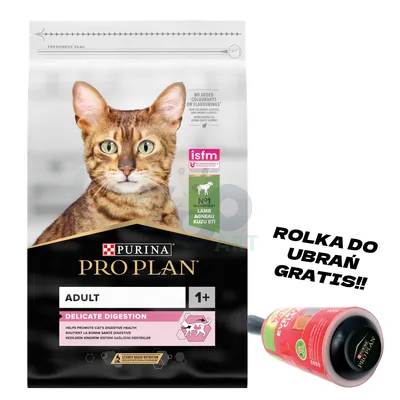 PRO PLAN Delicate Digestion Adult Karma dla kotów bogata w jagnięcinę 10kg + Rolka do ubrań GRATIS!!