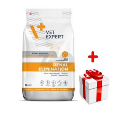 VETEXPERT Dog Renal Elimination 8kg + niespodzianka dla psa GRATIS!