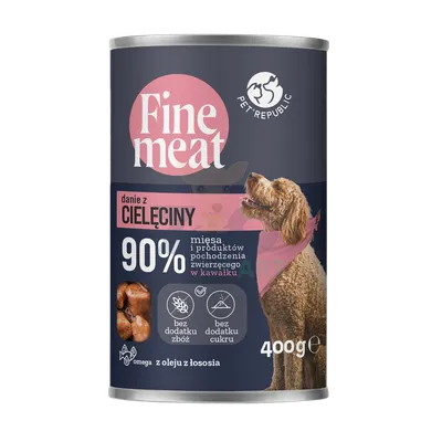 PetRepublic Fine Meat danie z cielęciny 400g dla psa