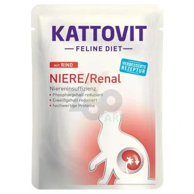 Kattovit Niere/Renal wołowina 12x85g saszetka