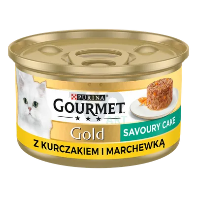 Purina Gourmet Gold Savoury Cake z kurczakiem i marchewką 85g