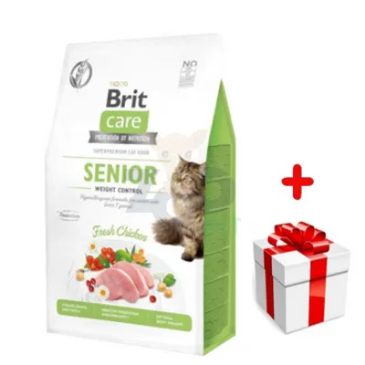 BRIT Care Cat Grain-Free Senior Weight Control 400g + niespodzianka dla kota GRATIS!