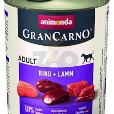 ANIMONDA Grancarno Adult Dog Wołowina + jagnięcina 800g