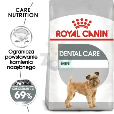 ROYAL CANIN CCN Mini Dental Care 3kg karma sucha dla psów dorosłych, ras małych, redukująca powstawanie kamienia nazębnego