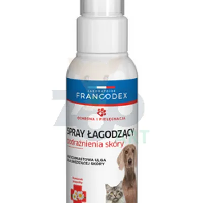 FRANCODEX Spray łagodzący podrażnienia skóry dla psów i kotów 100 ml