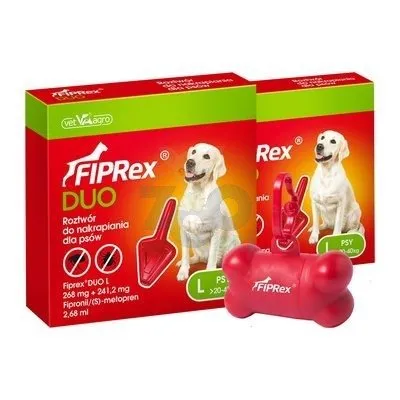 VET-AGRO FIPREX DUO L 268 mg + 241,2 mg x 2 + Dozownik na woreczki GRATIS