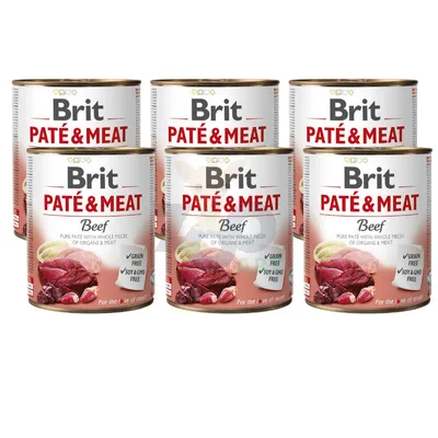 BRIT PATE & MEAT BEEF 6x800g