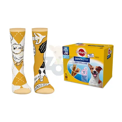 PEDIGREE DentaStix (małe rasy) przysmak dentystyczny dla psów 56 szt. - 8x110g + SKARPETY GRATIS !!!