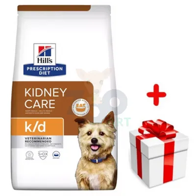 HILL'S PD Prescription Diet Canine k/d 4kg + niespodzianka dla psa GRATIS!