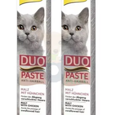 GIMBORN Gim Cat Pasta Anti-Hairball Duo malt z kurczakiem 2x50g