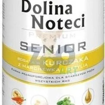 Dolina Noteci PREMIUM Senior Kurczak z marchewką i bazylią 400g