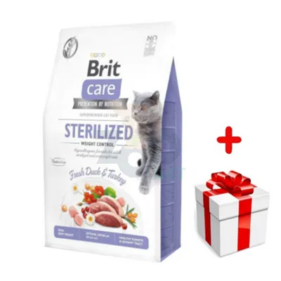 BRIT Care Cat  Grain-Free Sterilised Weight Control 7kg + niespodzianka dla kota GRATIS!