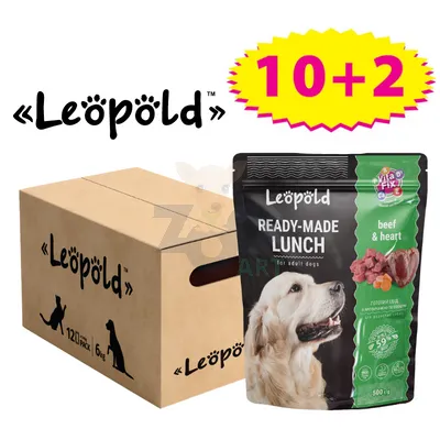 LEOPOLD gotowy obiad z wołowiną i sercem 12x500g