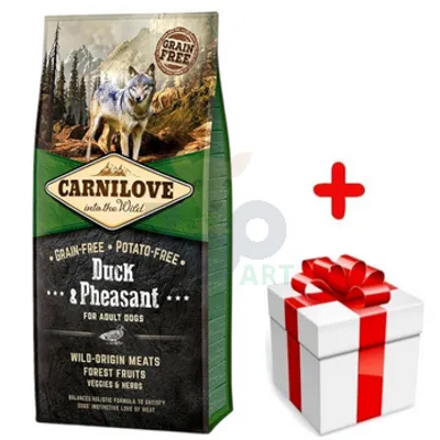 CARNILOVE Duck & Pheasant for Adult 12kg + niespodzianka dla psa GRATIS!