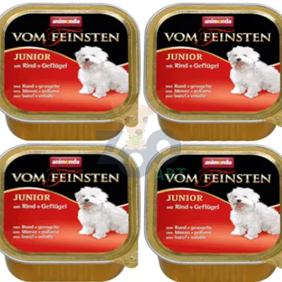 ANIMONDA Dog Vom Feinsten Junior smak: wołowina z drobiem 6 x 150g