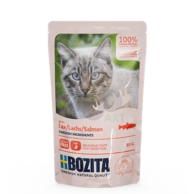 BOZITA Kawałki w sosie z łososiem (saszetka) 85g