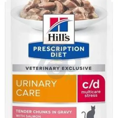 HILL'S PD Prescription Diet Feline c/d Urinary Stress Łosoś 85g saszetka