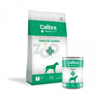 Calibra Veterinary Diets Dog Renal Cardiac 12kg + Calibra Veterinary Renal 400g