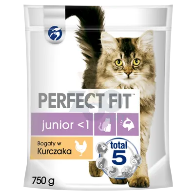 PERFECT FIT (Junior) 750g Bogaty w kurczaka - sucha karma dla kota