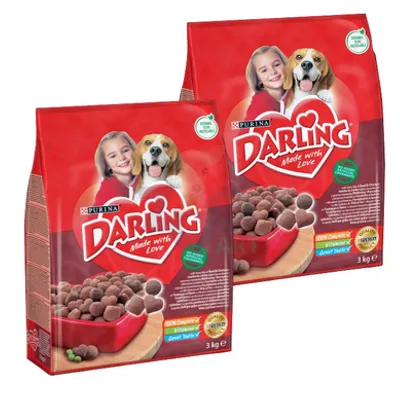 PURINA Darling z pyszną mieszanką wołowiny i kurczaka 2x3kg