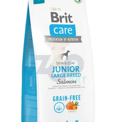 BRIT CARE Dog Grain-free Junior Large Breed Salmon 12kg