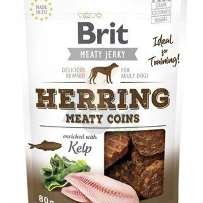 BRIT Jerky Snack Herring Meaty Coints 80g