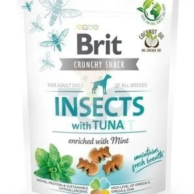 BRIT CARE Dog Crunchy Cracker Insects rich in Tuna 200g