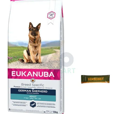 EUKANUBA Adult German Shepherd 12kg + Senseine 9g GRATIS