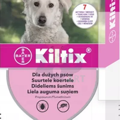 BAYER Kiltix Obroża dla psów dużych dł, 70cm + niespodzianka dla psa GRATIS!