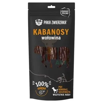 PAKA ZWIERZAKA- Kabanosy wołowina 3 szt (80g)