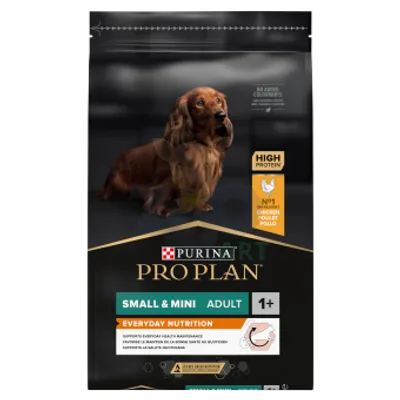 PRO PLAN Everyday Nutrition Small & Mini Adult Karma dla psów bogata w kurczaka 7kg - ZESTAW PROMOCYJNY