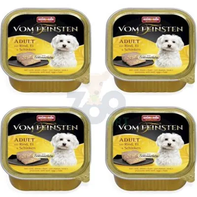 ANIMONDA Dog Vom Feinsten Adult Wołowina, Jaja Szynka 22x150g