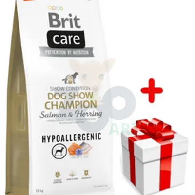 BRIT CARE Dog Hypoallergenic Dog Show Champion Salmon & Herring 12kg + niespodzianka dla psa GRATIS!