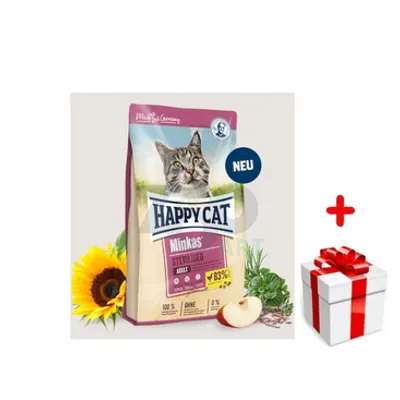 HAPPY CAT Minkas Sterilised Geflügel (drób) 10kg + niespodzianka dla kota GRATIS!