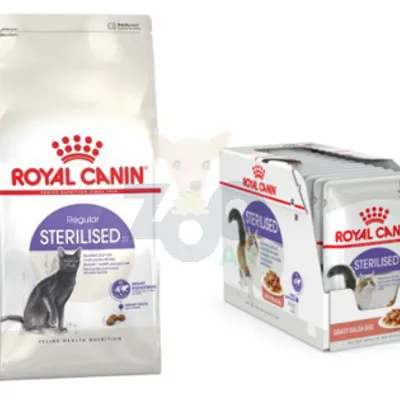 ROYAL CANIN Sterilised 37 10kg + saszetka sterilised 12x85g (sos)