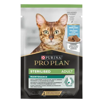 Purina Pro Plan Sterilised z dorszem dla kota 75g