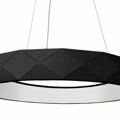 Reus LED lampa wisząca czarna LP-8069/1P LED BK