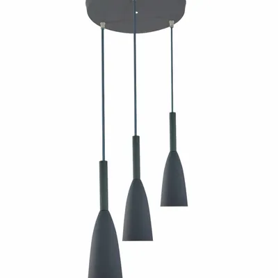 Solin 3 lampa wisząca szara LP-181/3P GR