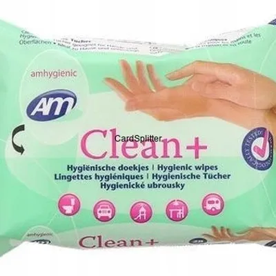 Chusteczki antybakteryjne nawilżane CLEAN+ 28 szt