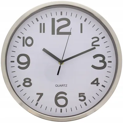 WALL CLOCK STUDIO HOME ZEGAR ŚCIENNY 19 cm SILVER