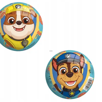 Piłka gumowa dmuchana John 13 cm Paw Patrol Chase