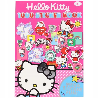 HELLO KITTY 1000 NAKLEJEK W KSIĄŻCE NAKLEJKI 035