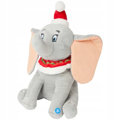 Maskotka Disney Słoń Dumbo dźwięk Świąteczna 30 cm