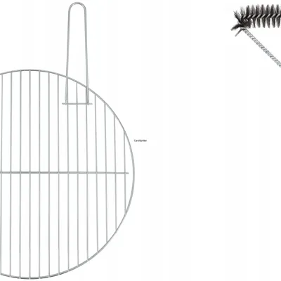 Ruszt do grilla Ø 44cm + Szczotka czyszcząca DUŻA