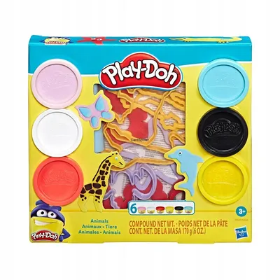 PLAY-DOH CIASTOLINA ZWIERZĘTA 6 MAS FOREMKI E8535