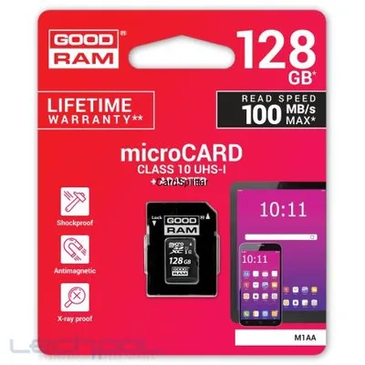 Karta MicroSD 128GB UHS-I Goodram + Adapter M1AA