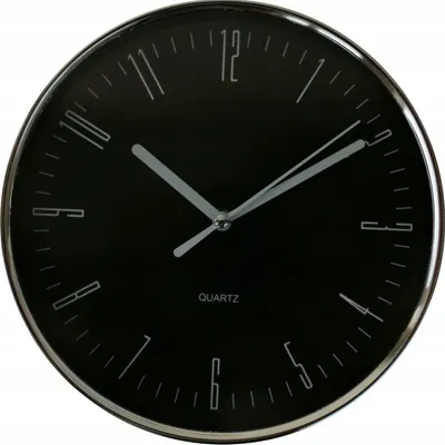 WALL CLOCK STUDIO HOME ZEGAR ŚCIENNY 20 cm BLACK M441