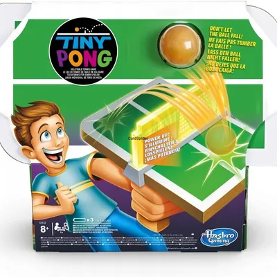 GRA ZRĘCZNOŚCIOWA HASBRO TINY PONG + PIŁKA E3112